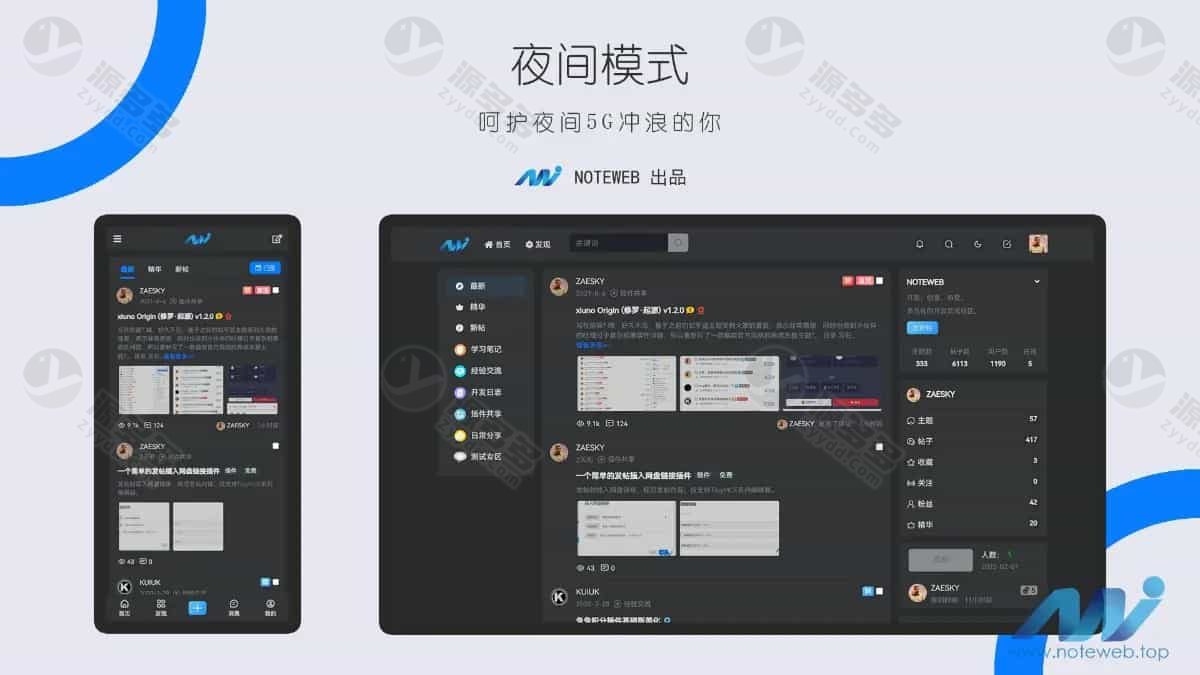 XiunoLight 修罗轻鸿 V3.3 免费论坛主题源码下载与安装配置说明-效果图2