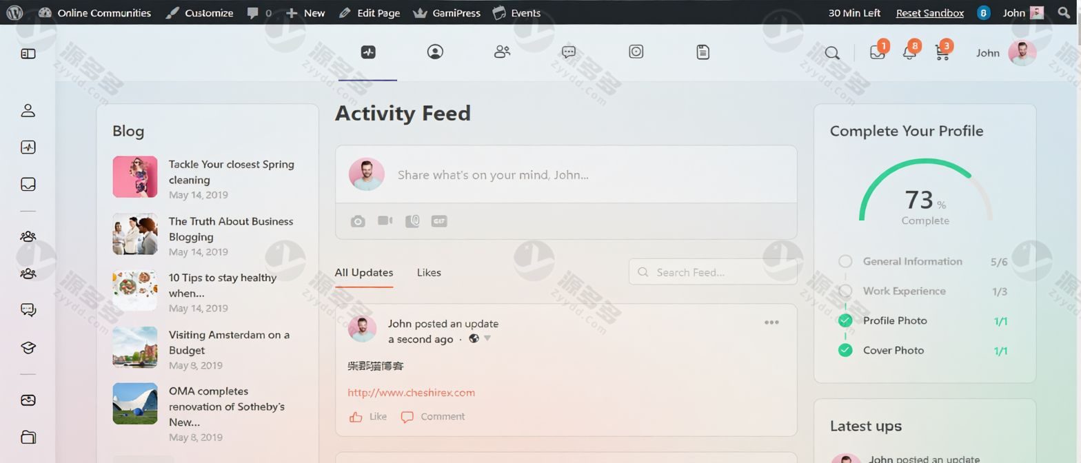BuddyBoss v2.21.0 社区社交WordPress主题 论坛圈子建站模板-预览图