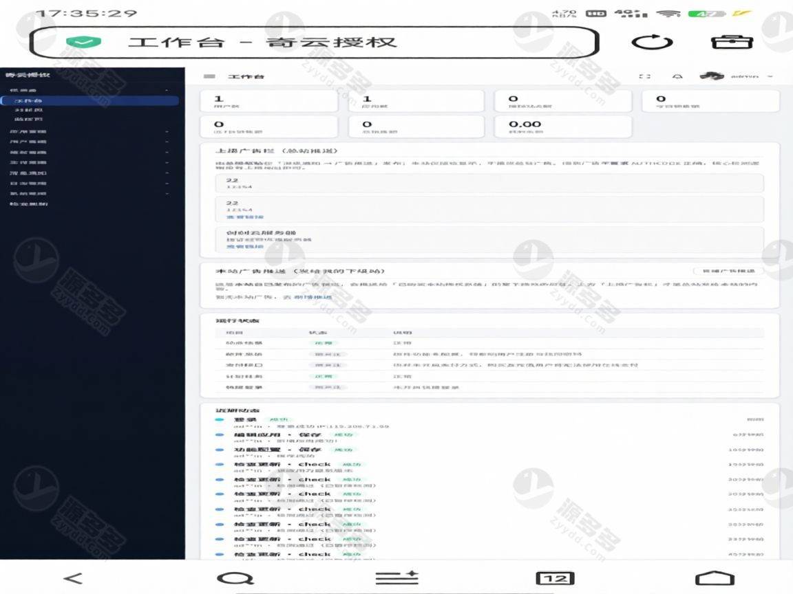 奇云授权系统PHP版本万能在线更新页面源码 应用管理平台-预览图